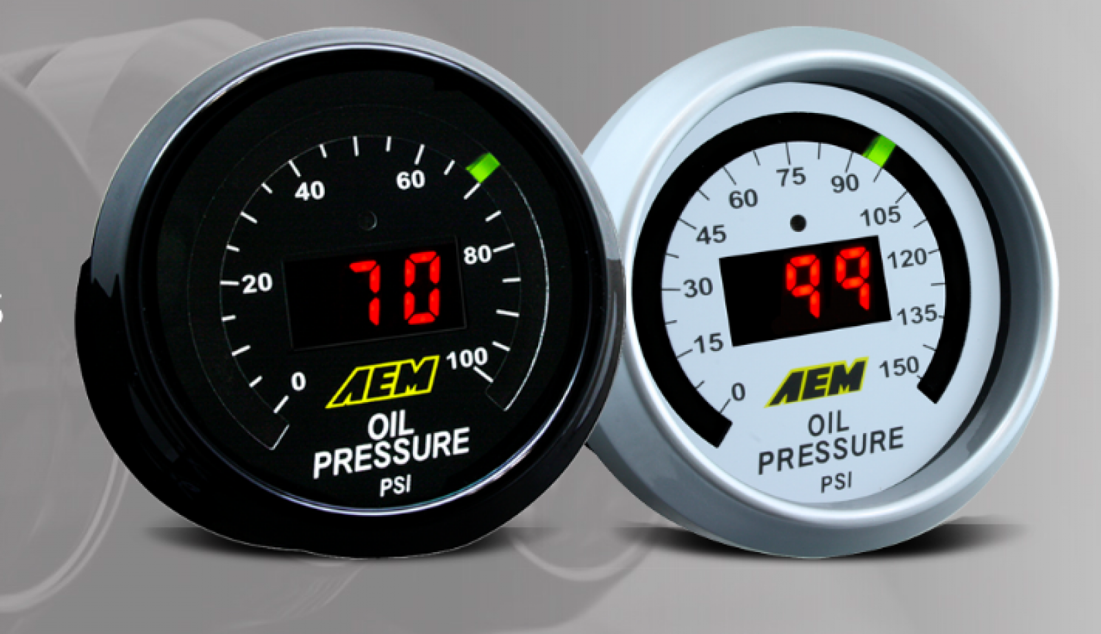 AEM Oil Pressure Gauge 0150 PSI Texas Street Imports